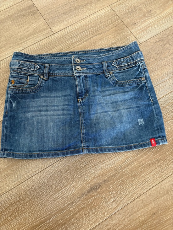 Esprit Dresses & Skirts - Esprit Blue Denim Mini Skirt with Double Button Waist